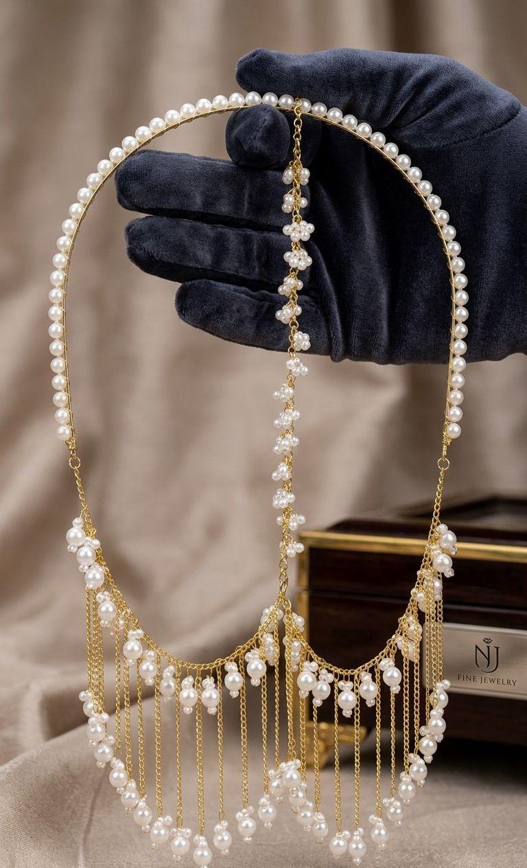 Elegant Hair Band - Luxury Bridal & Party Wear Hair Chain