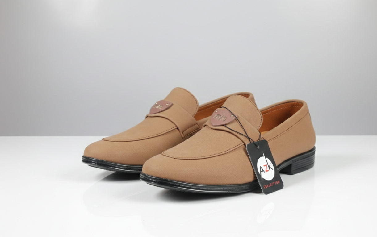 AZK Classic Brown Formal Loafers for Men