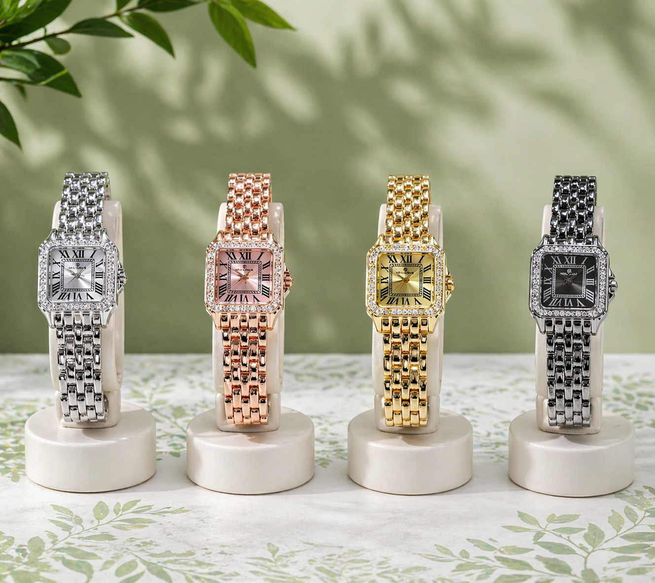 Luxury Square Dial Women Watch